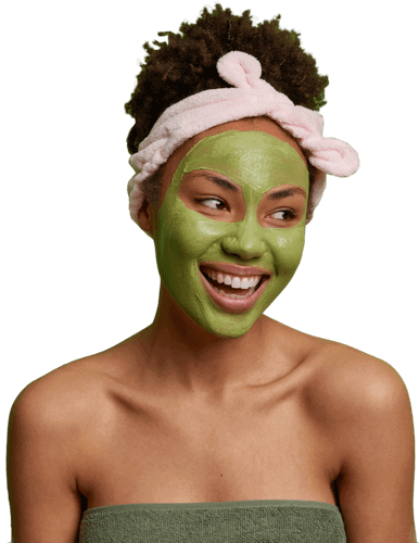 woman in a robe with a spa face mask weddings in atmore, al